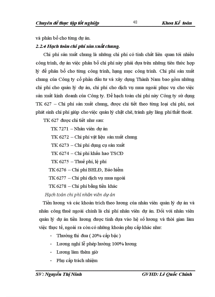 image for page Hoàn thiện kế toán chi phí sản xuất và tính giá thành sản phẩm xây lắp tại Công ty cổ phần đầu tư và xây dựng Thành Nam