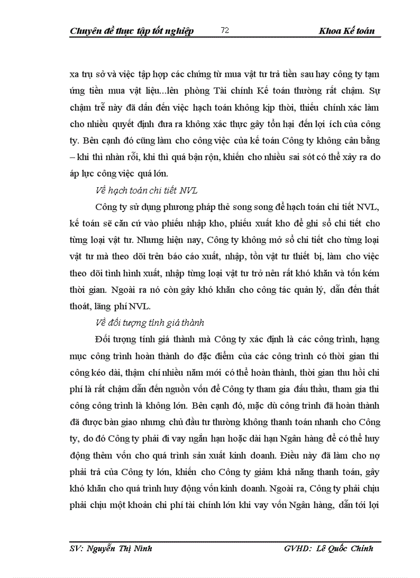 image for page Hoàn thiện kế toán chi phí sản xuất và tính giá thành sản phẩm xây lắp tại Công ty cổ phần đầu tư và xây dựng Thành Nam