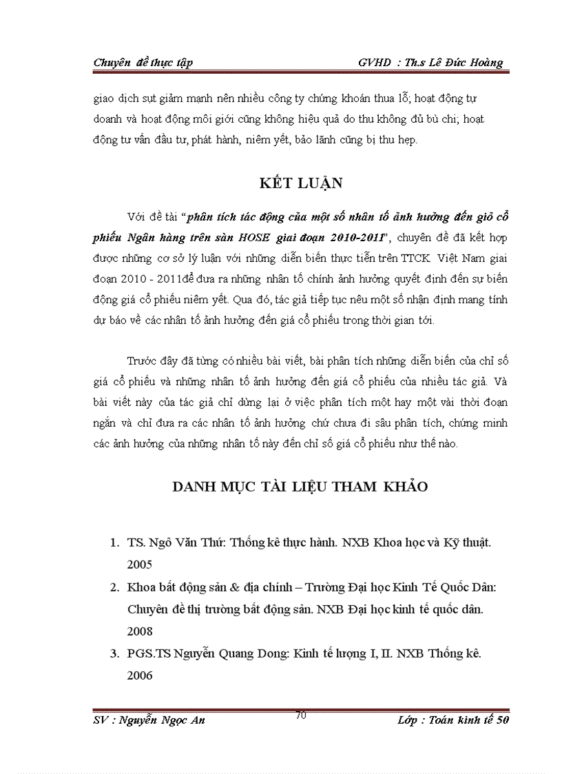 image for page Phân tích tác động của một số nhân tố ảnh hưởng đến giá cổ phiếu Ngân hàng trên sàn HOSE giai đoạn 2010 201