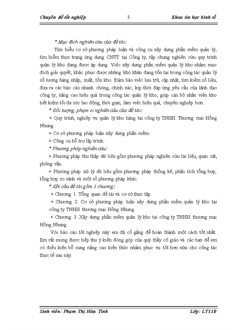 image for page Xây dựng phần mềm quản lý kho tại công ty TNHH Thương mại Hồng Nhung