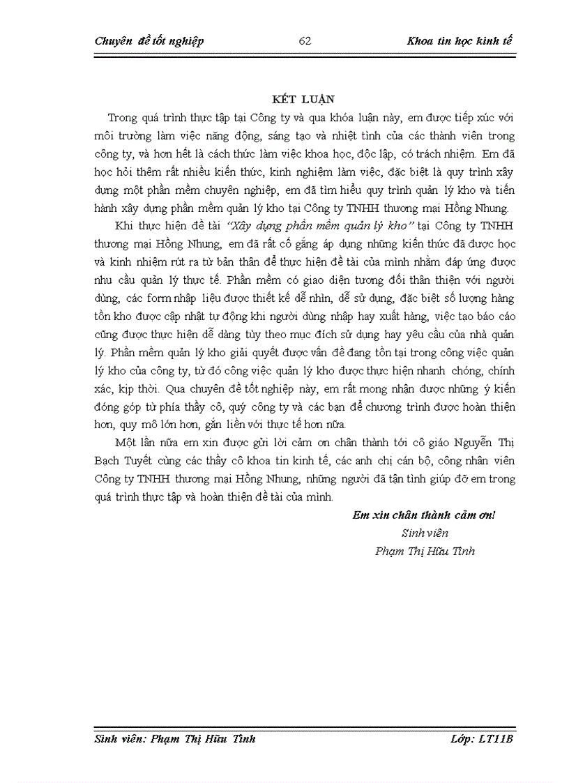 image for page Xây dựng phần mềm quản lý kho tại công ty TNHH Thương mại Hồng Nhung 1