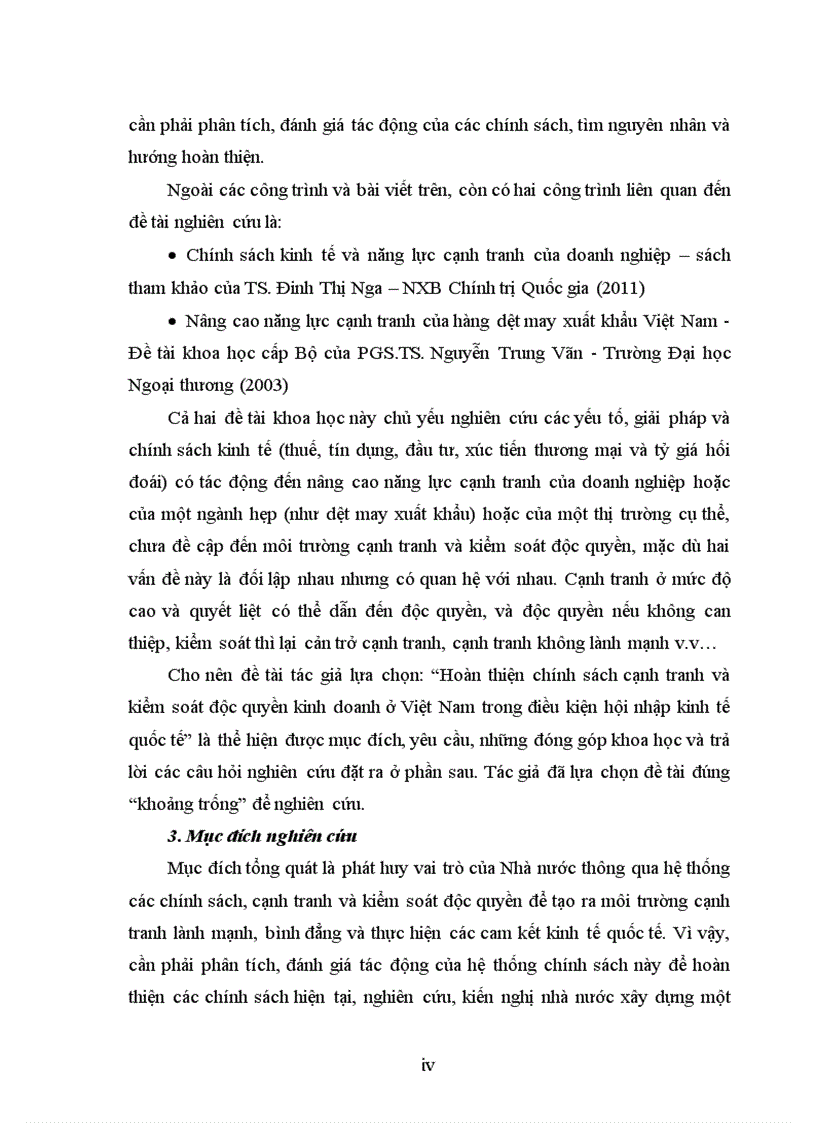 image for page Hoàn thiện chính sách cạnh tranh và kiểm soát độc quyền kinh doanh ở việt nam trong điều kiện hội nhập kinh tế quốc tế