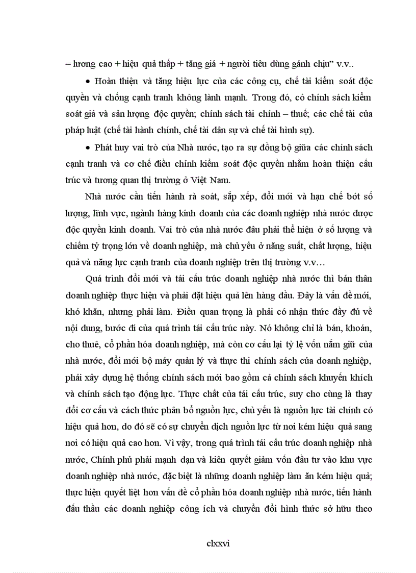 image for page Hoàn thiện chính sách cạnh tranh và kiểm soát độc quyền kinh doanh ở việt nam trong điều kiện hội nhập kinh tế quốc tế