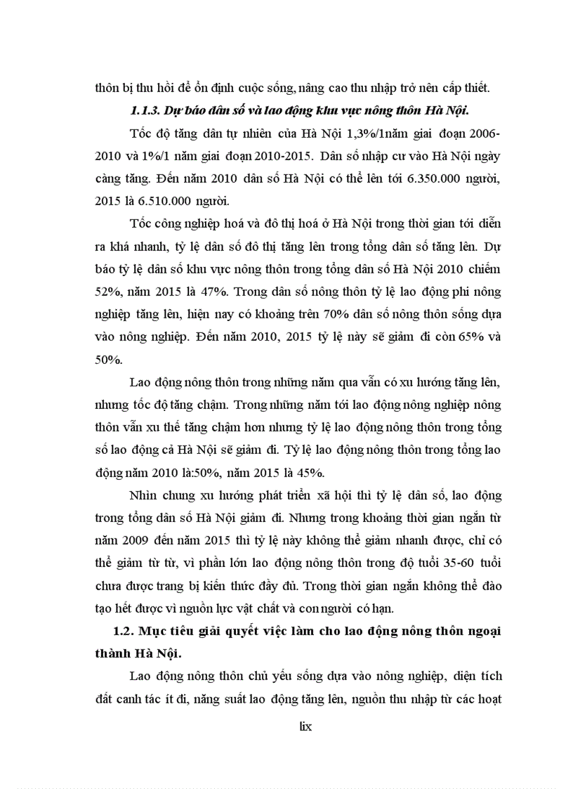 image for page Giải pháp giải quyết việc làm cho lao động nông thôn ngoại thành Hà Nội giai đoạn 2009 2015