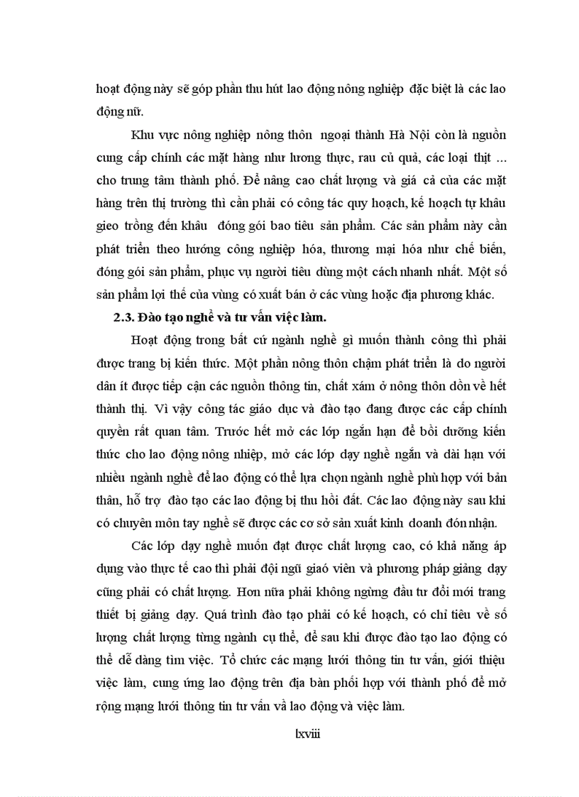 image for page Giải pháp giải quyết việc làm cho lao động nông thôn ngoại thành Hà Nội giai đoạn 2009 2015