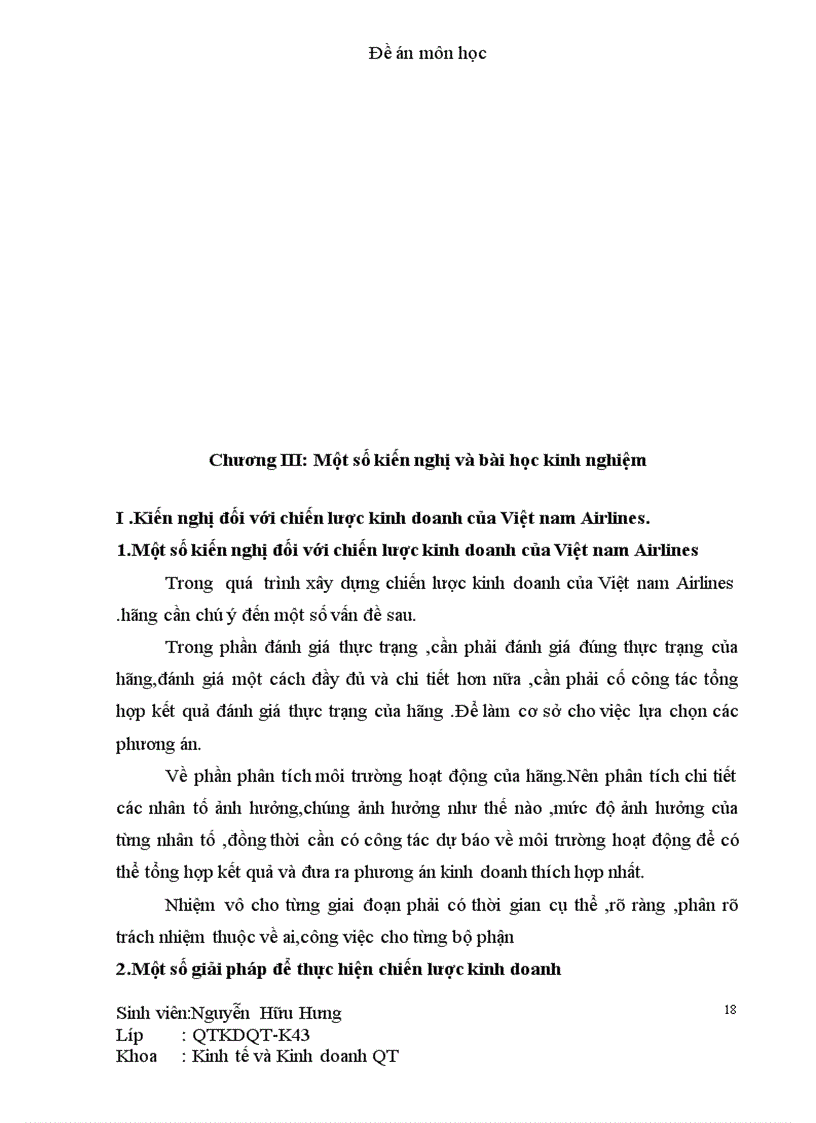 image for page Chiến lược kinh doanh của Việt Nam airlines