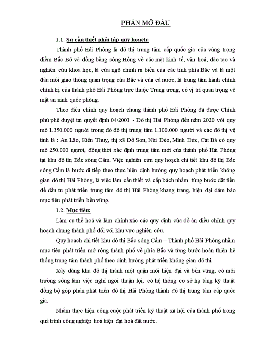 image for page Quy hoạch và phát triển khu đô thị Bắc sông Cấm