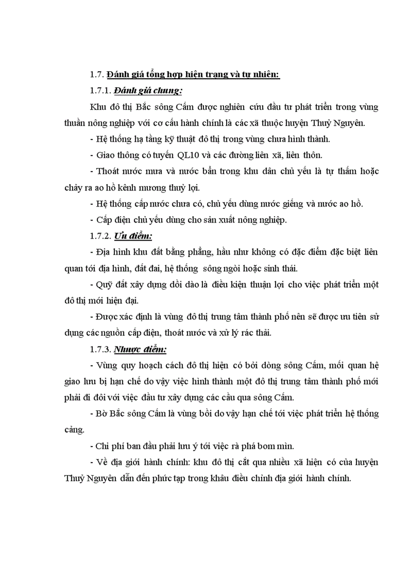 image for page Quy hoạch và phát triển khu đô thị Bắc sông Cấm