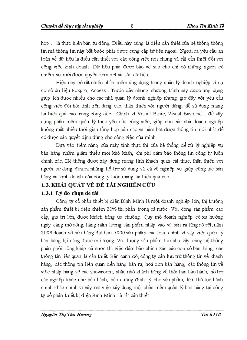 image for page Thiết kế phần mềm quản lý bán hàng tại công ty cổ phần thiết bị điện bình minh