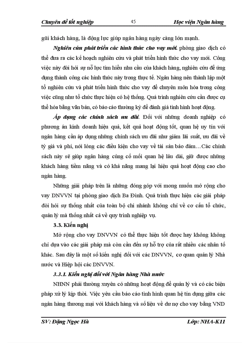 image for page Thực trạng mở rộng cho vay doanh nghiệp vừa và nhỏ tại phòng giao dịch Ba Đình Hà Nội