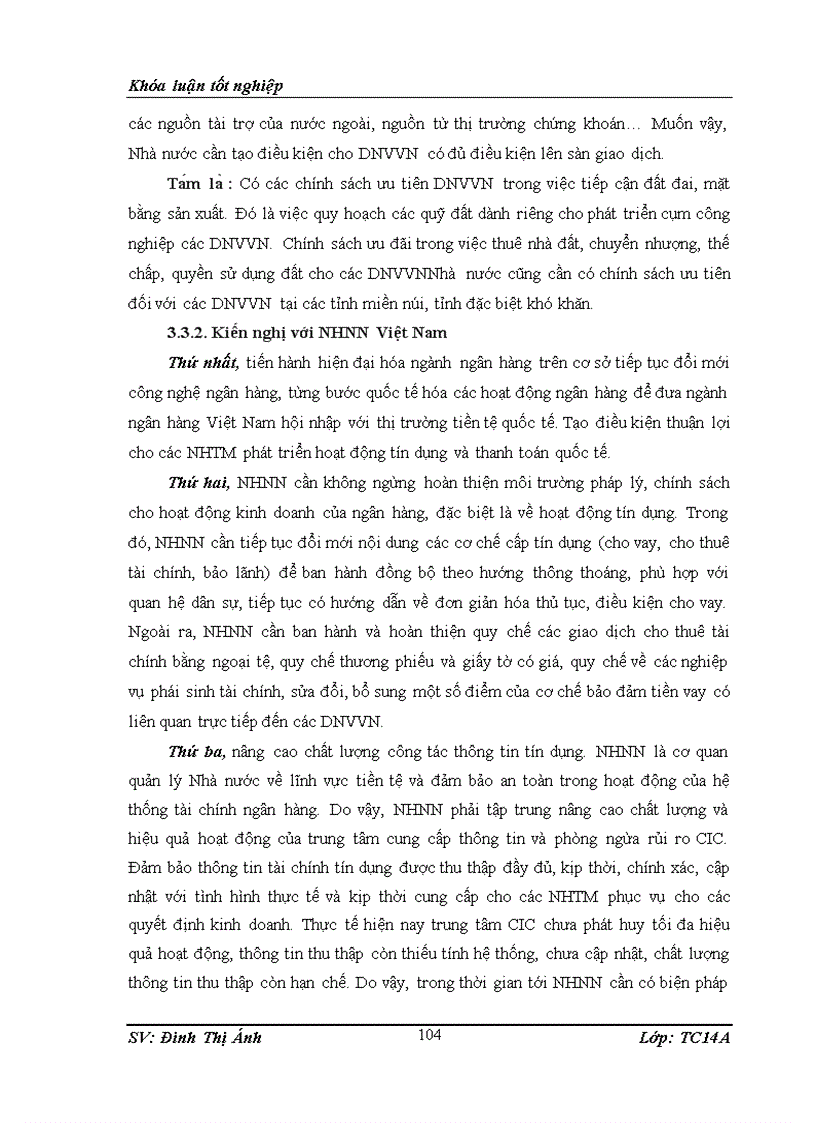 image for page Thực trạng mở rộng tín dụng đối với doanh nghiệp vừa và nhỏ tại ngân hàng tmcp công thương chi nhánh thái bình