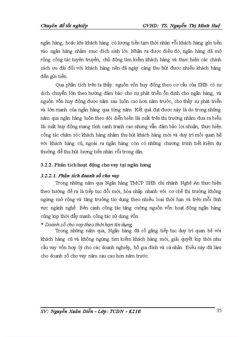 image for page Hoạt động tín dụng của ngân hàng tmcp sài gòn hà nội shb chi nhánh nghệ an