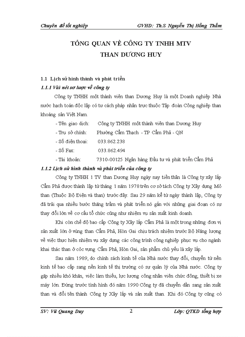 image for page Thực trạng công tác đào tạo và phát triển nguồn nhân lực tại công ty tnhh mtv than dương huy