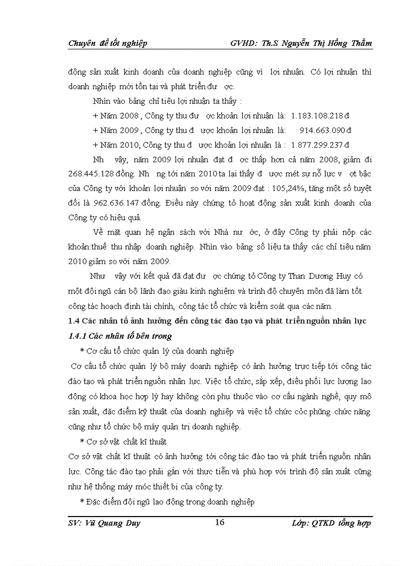 image for page Thực trạng công tác đào tạo và phát triển nguồn nhân lực tại công ty tnhh mtv than dương huy