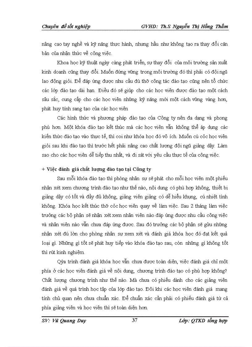 image for page Thực trạng công tác đào tạo và phát triển nguồn nhân lực tại công ty tnhh mtv than dương huy