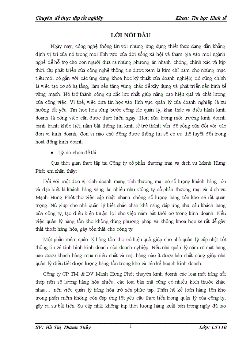 image for page Xây dựng phần mềm quản lý hàng tồn kho tại Công ty cổ phần thương mại và dịch vụ Mạnh Hưng Phát