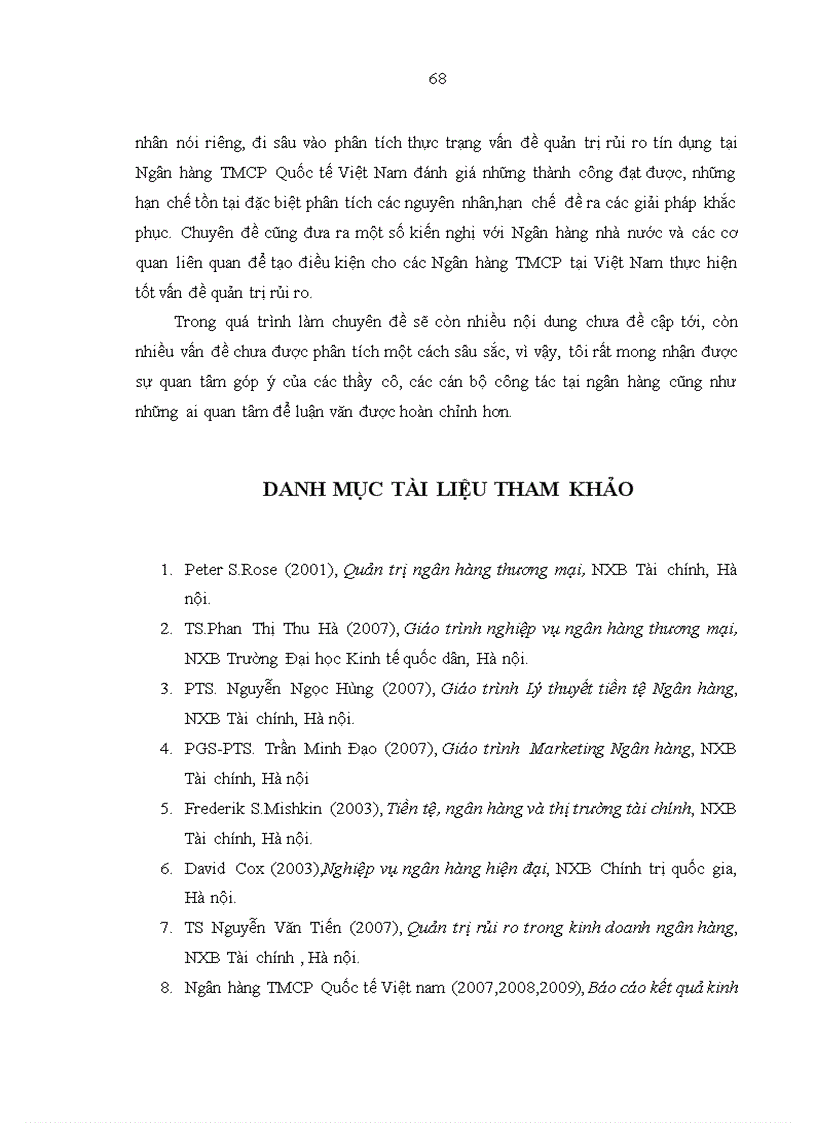 image for page Quản trị rủi ro tín dụng khách hàng cá nhân tại ngân hàng TMCP Quốc tế Việt Nam