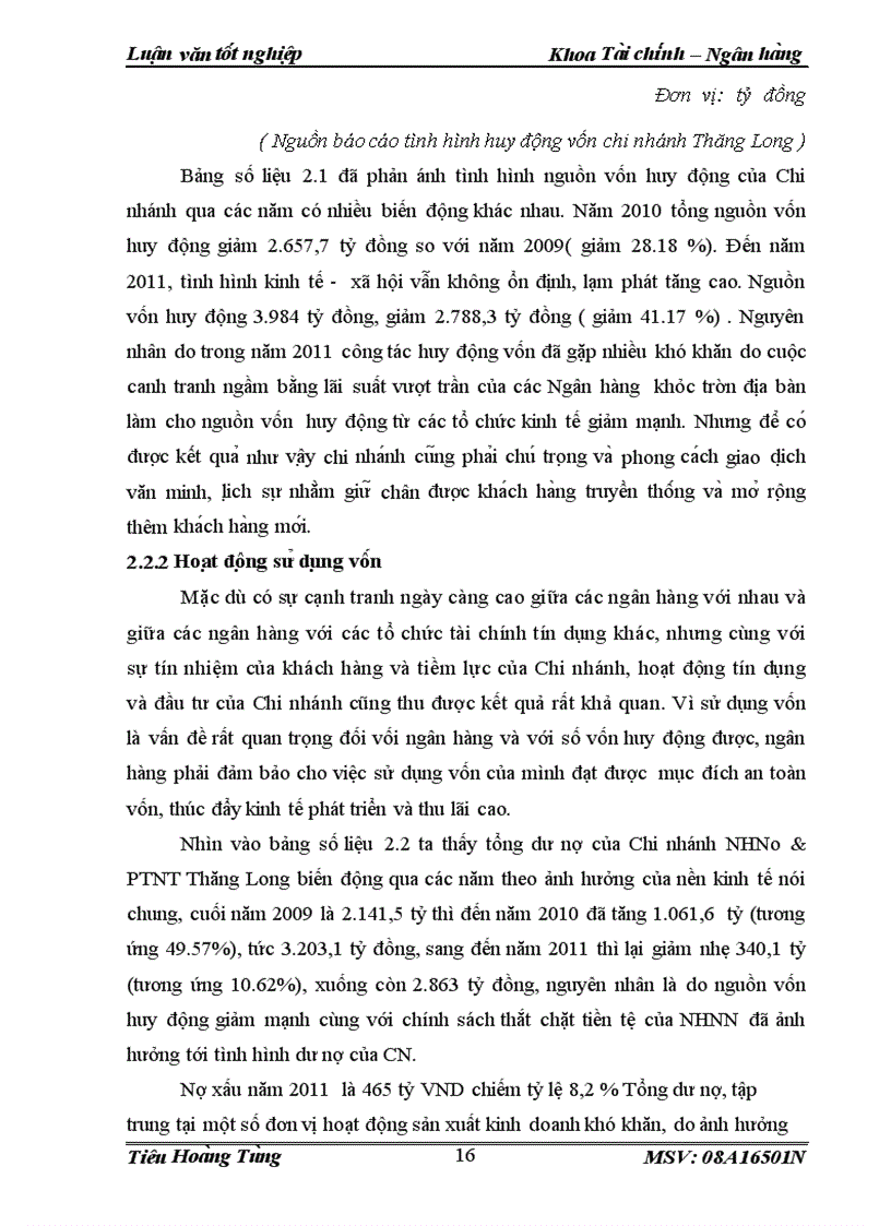 image for page Giải pháp nâng cao hiệu quả huy động vốn tại NHNo PTNT chi nhánh Thăng Long