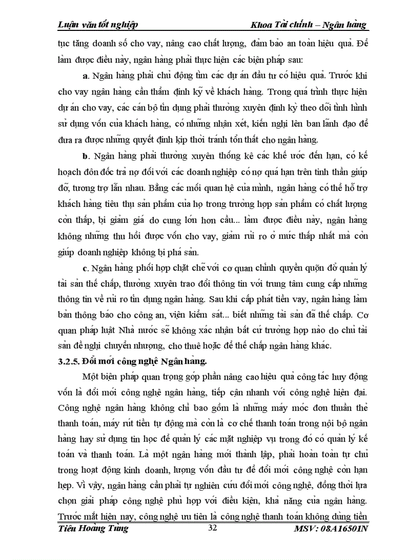 image for page Giải pháp nâng cao hiệu quả huy động vốn tại NHNo PTNT chi nhánh Thăng Long