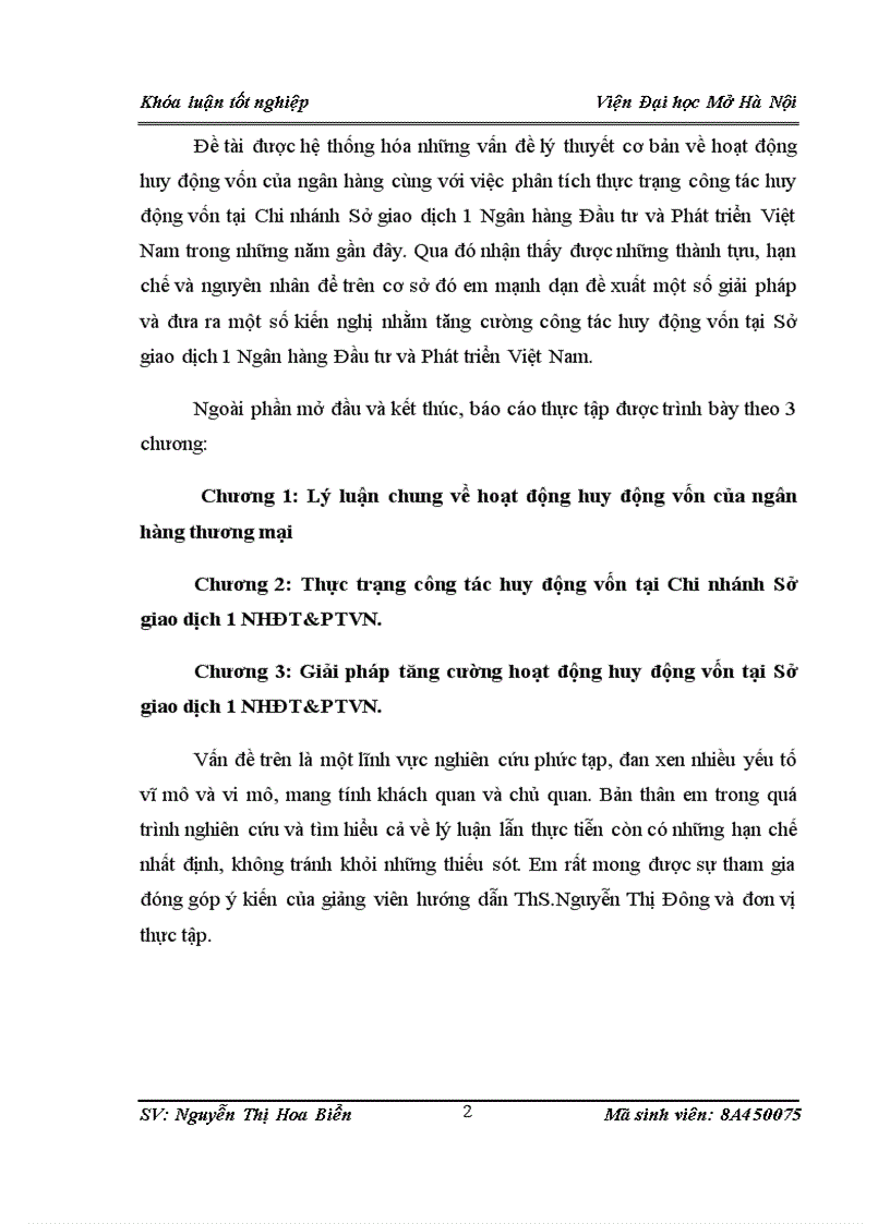 image for page Giải pháp tăng cường huy động vốn tại Chi nhánh Sở giao dịch 1 Ngân hàng Đầu tư và Phát triển Việt Nam 3