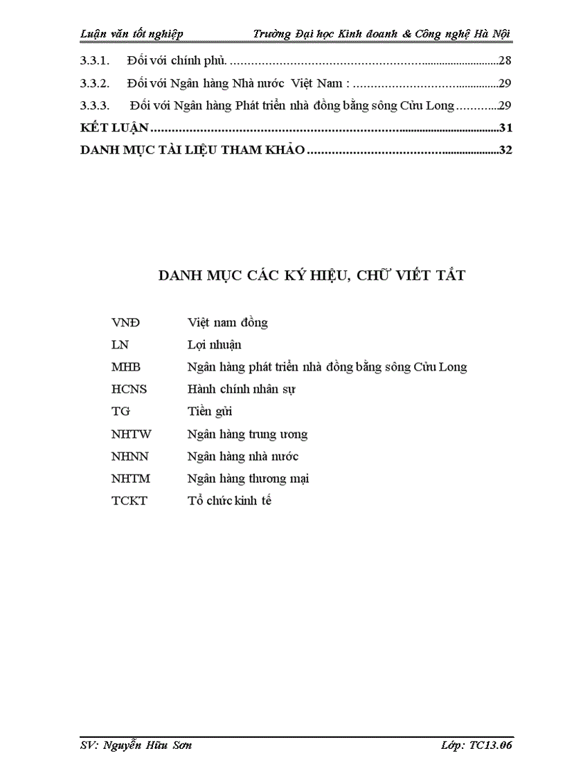 Một số biện pháp tăng cường huy động vốn tại Ngân hàng Phát triển nhà đồng bằng sông Cửu Long Chi nhánh Lào Cai