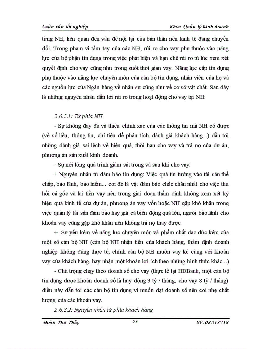 image for page Một số giải pháp tăng cường quản lý rủi ro trong hoạt động cho vay tại HDBank Chi nhánh Hoàn Kiếm