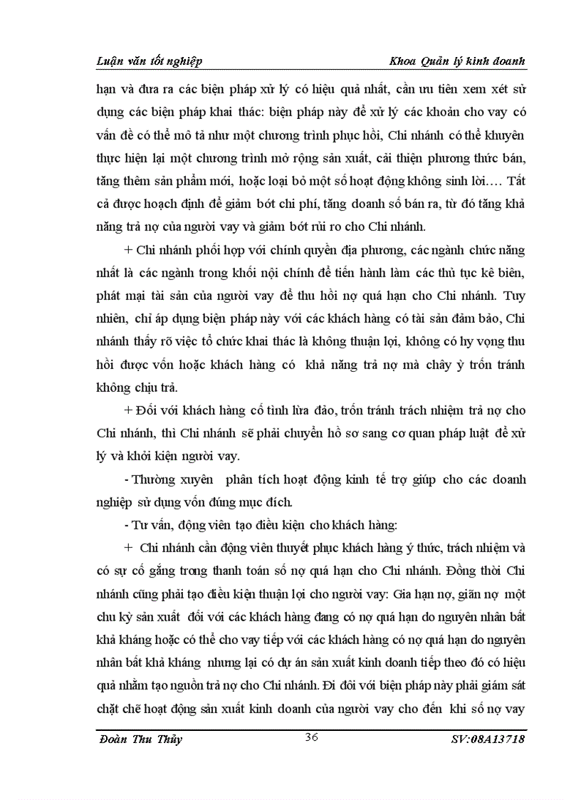 image for page Một số giải pháp tăng cường quản lý rủi ro trong hoạt động cho vay tại HDBank Chi nhánh Hoàn Kiếm