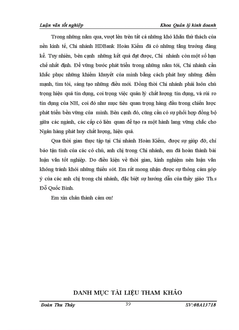 image for page Một số giải pháp tăng cường quản lý rủi ro trong hoạt động cho vay tại HDBank Chi nhánh Hoàn Kiếm