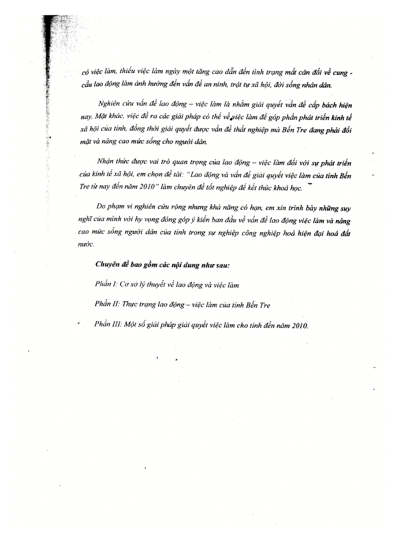 image for page Vấn đề lao động và một số giải pháp nhằm giải quyết việc làm cho tỉnh Bến Tre