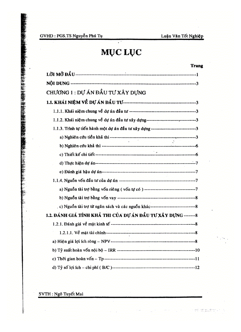 image for page Đánh giá tính khả thi của dự án đầu tư xây dựng công trình khu chung cư 21 tầng