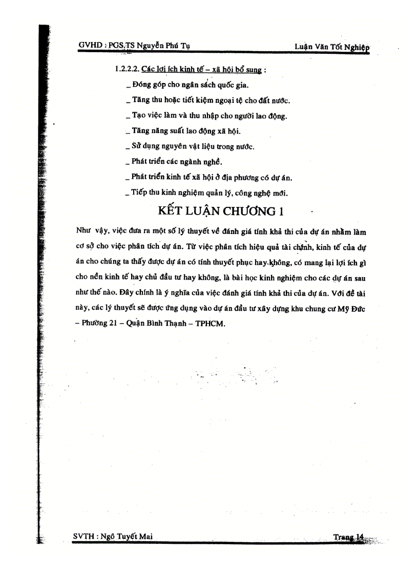 image for page Đánh giá tính khả thi của dự án đầu tư xây dựng công trình khu chung cư 21 tầng