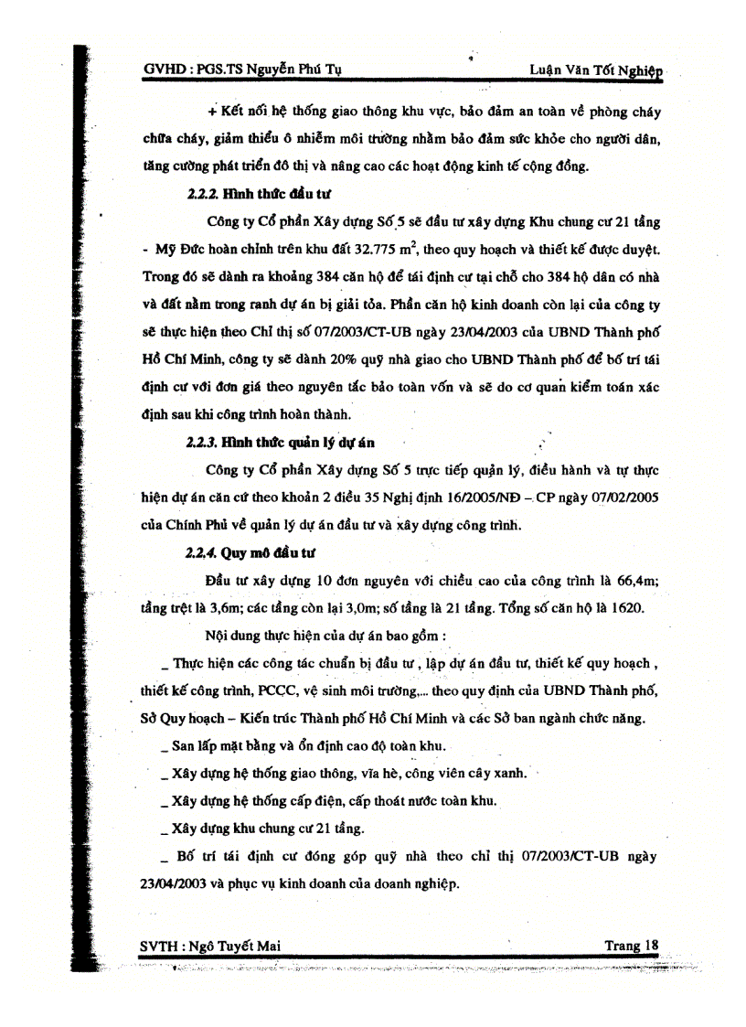 image for page Đánh giá tính khả thi của dự án đầu tư xây dựng công trình khu chung cư 21 tầng