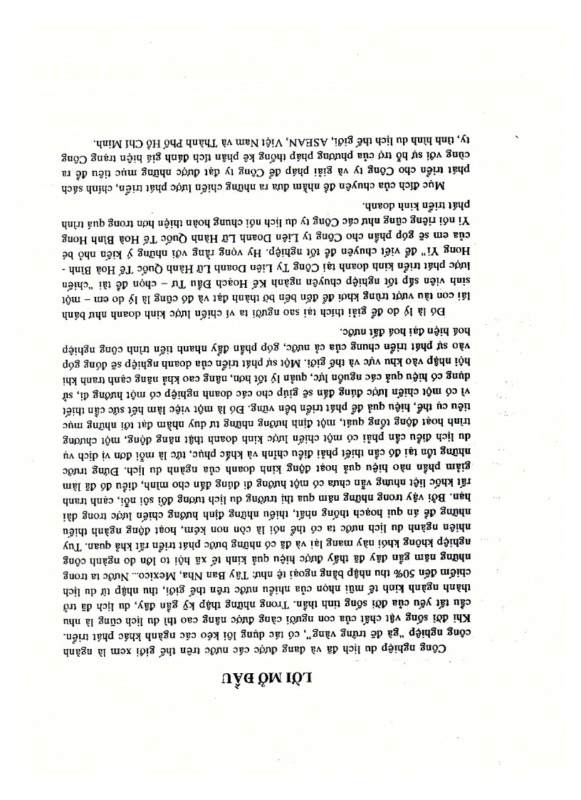 image for page Chiến lược phát triển kinh doanh cho công ty liên doanh lữ hành quốc tế