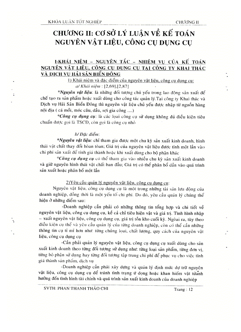 image for page Kế toán nguyên vật liệu công cụ dụng cụ tại công ty khai thác hải sản Biển Đông
