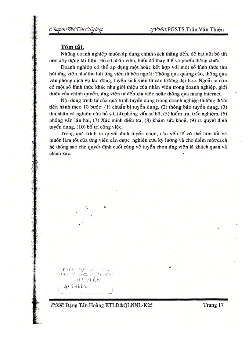 image for page Hoàn thiện quy trình tuyển dụng đào tạo phát triển nguồn nhân lực tại công ty sx tm Sài Gòn
