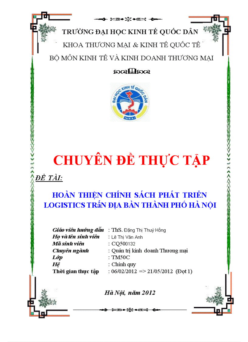 image for page Hoàn thiện chính sách phát triển logistics trên địa bàn thành PHỐ HÀ Nội