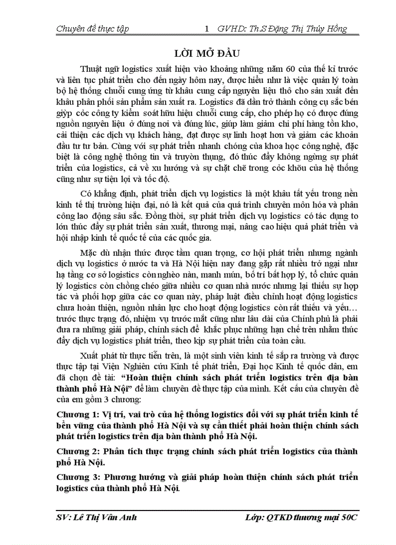 image for page Hoàn thiện chính sách phát triển logistics trên địa bàn thành PHỐ HÀ Nội