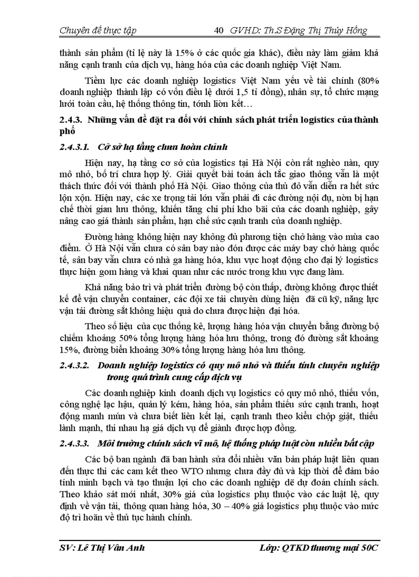 image for page Hoàn thiện chính sách phát triển logistics trên địa bàn thành PHỐ HÀ Nội