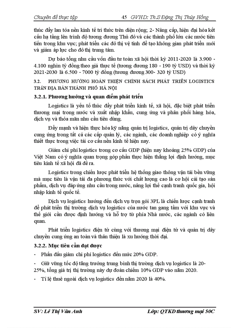 image for page Hoàn thiện chính sách phát triển logistics trên địa bàn thành PHỐ HÀ Nội