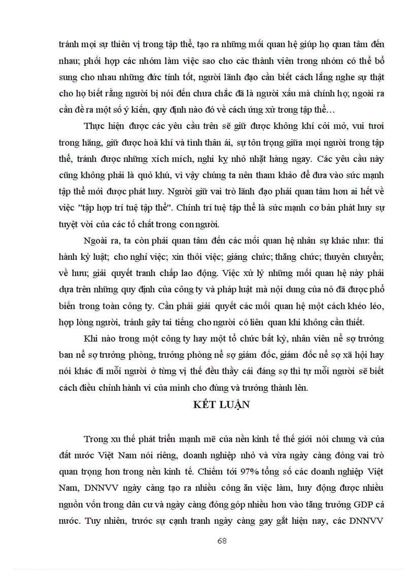 image for page Quản trị nguồn nhân lực trong các doanh nghiệp nhỏ và vừa Việt Nam Thực trạng và giải pháp 5