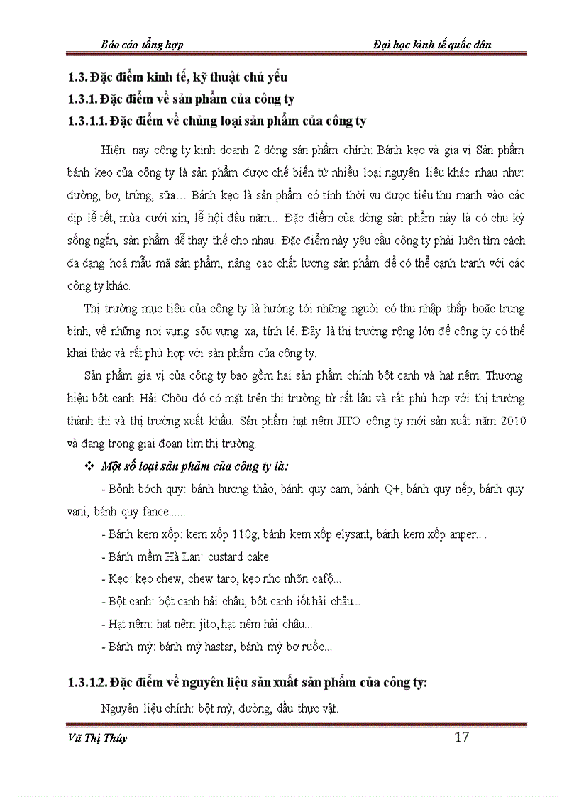 image for page Hoạt động sản xuất kinh doanh của công ty cổ phần bánh kẹo HẢI CHÂU