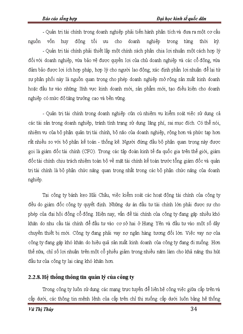 image for page Hoạt động sản xuất kinh doanh của công ty cổ phần bánh kẹo HẢI CHÂU