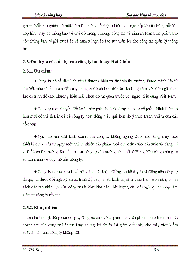 image for page Hoạt động sản xuất kinh doanh của công ty cổ phần bánh kẹo HẢI CHÂU