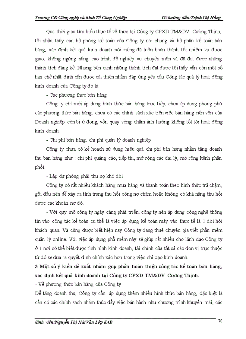 image for page Tổ chức kế toán bán hàng và xác định kết quả kinh doanh tại Công ty cổ phần xây dựng thương mại và dịch vụ Cường Thịnh