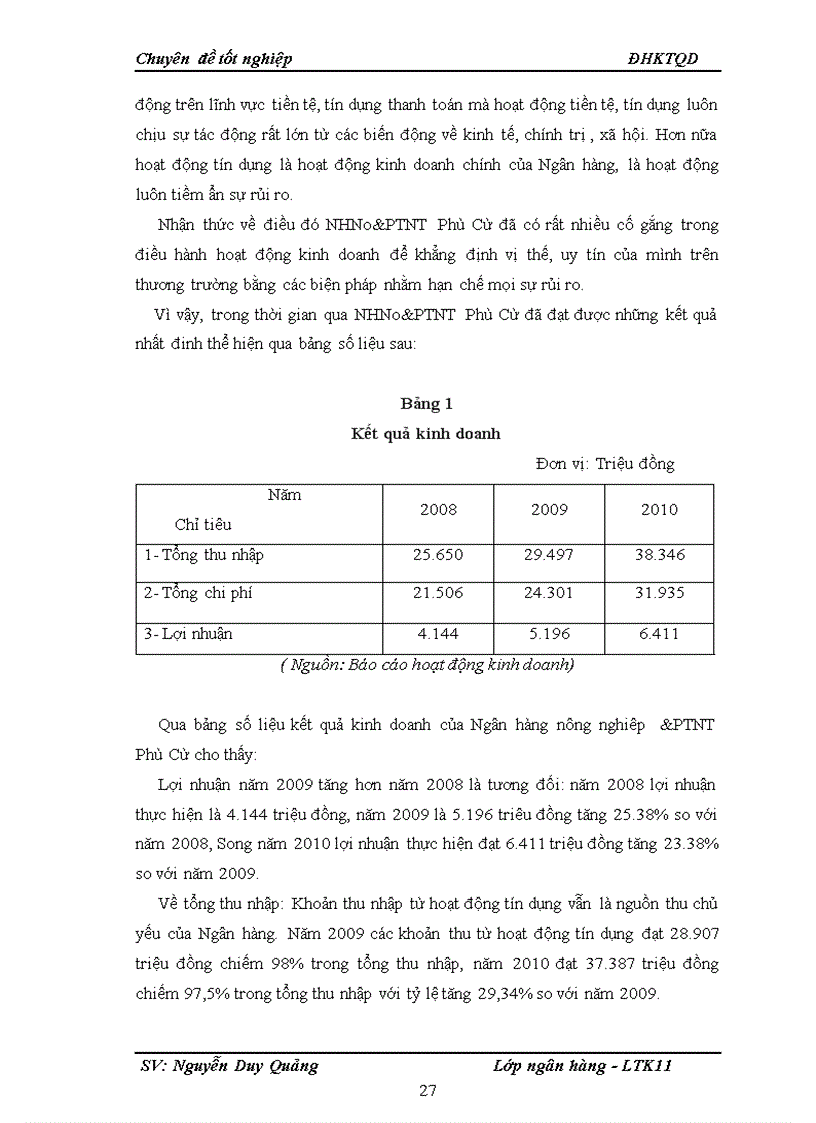image for page Nâng cao chất lượng hoạt động tín dụng tại Ngân hàng nông nghiệp và phát triển nông thôn Phù Cừ 1