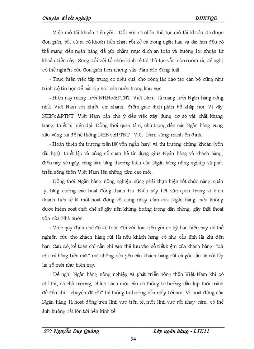 image for page Nâng cao chất lượng hoạt động tín dụng tại Ngân hàng nông nghiệp và phát triển nông thôn Phù Cừ 1