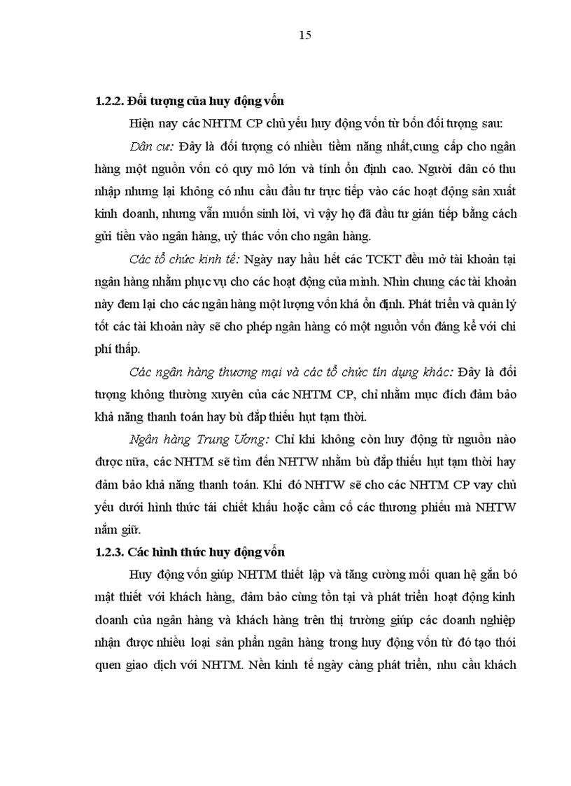 image for page Tăng cường huy động vốn tại Ngân hàng thương mại cổ phần Công thương Việt Nam Chi nhánh Nam Thăng Long