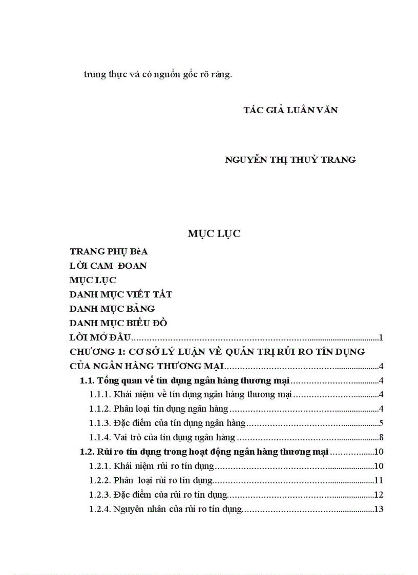 image for page Quản trị rủi ro tín dụng tại Ngân hàng TMCP Công Thương Việt Nam Chi nhánh Khu công nghiệp Tiên Sơn