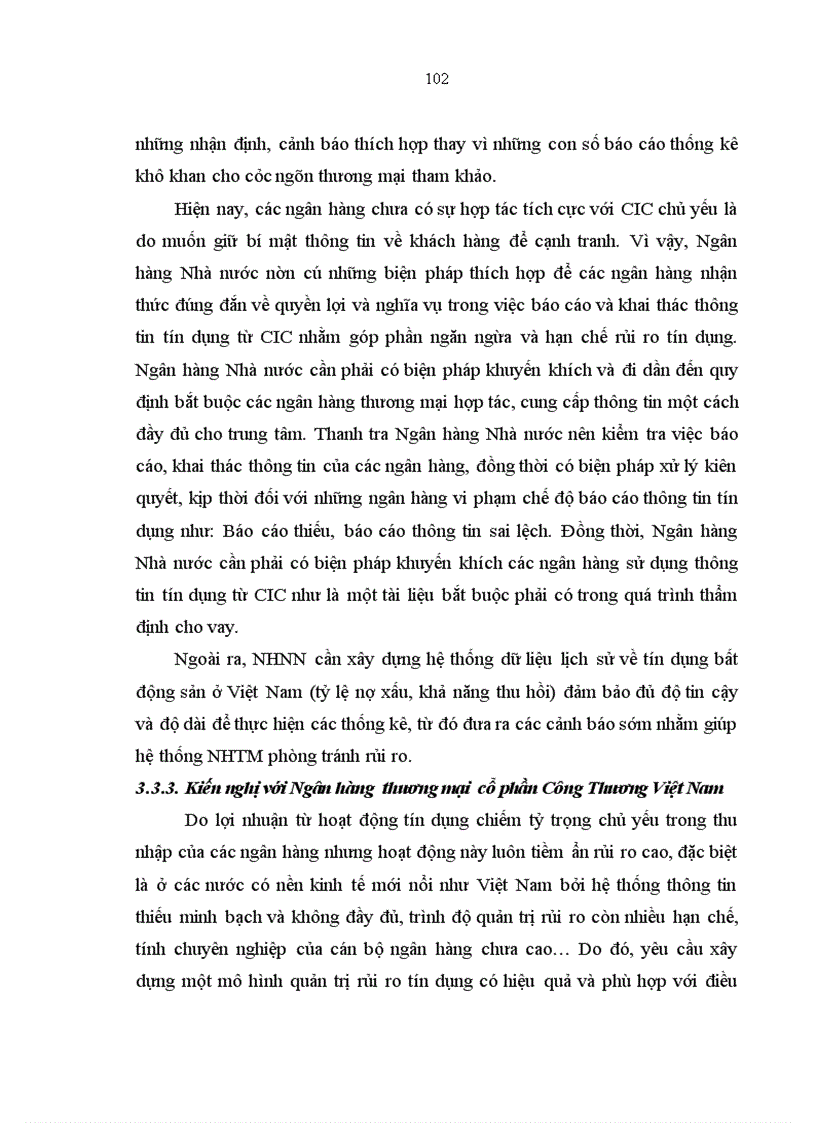 image for page Quản trị rủi ro tín dụng tại Ngân hàng TMCP Công Thương Việt Nam Chi nhánh Khu công nghiệp Tiên Sơn