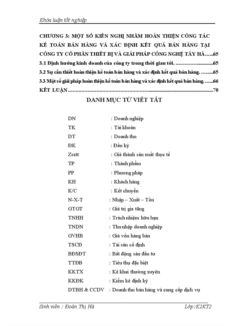 image for page Hoàn thiện công tác kế toán bán hàng và xác định kết quả bán hàng tại công ty cổ phần thết bị và giải pháp công nghệ Tây Hà 1